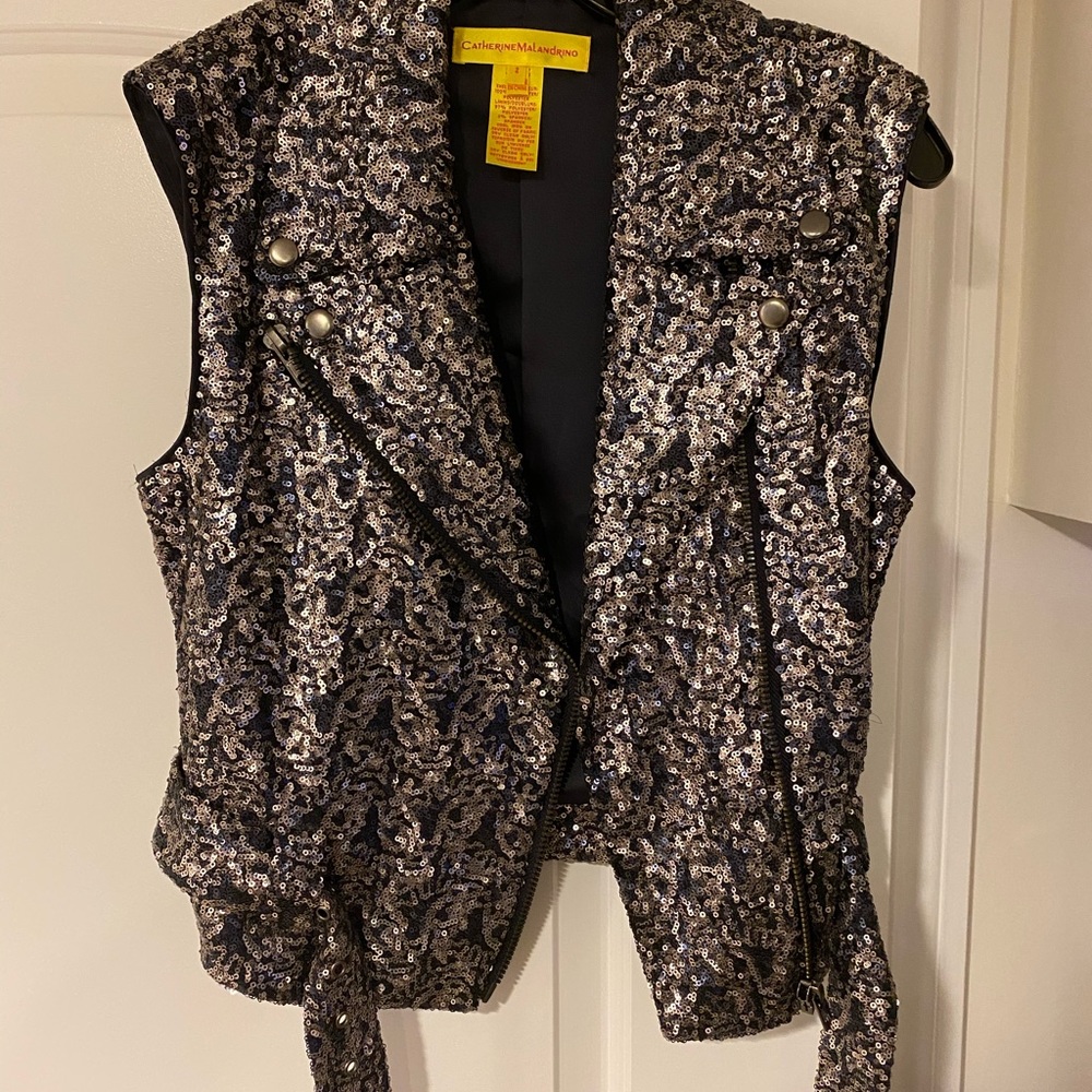 Catherine Malandrino - Vest with Sequin Back